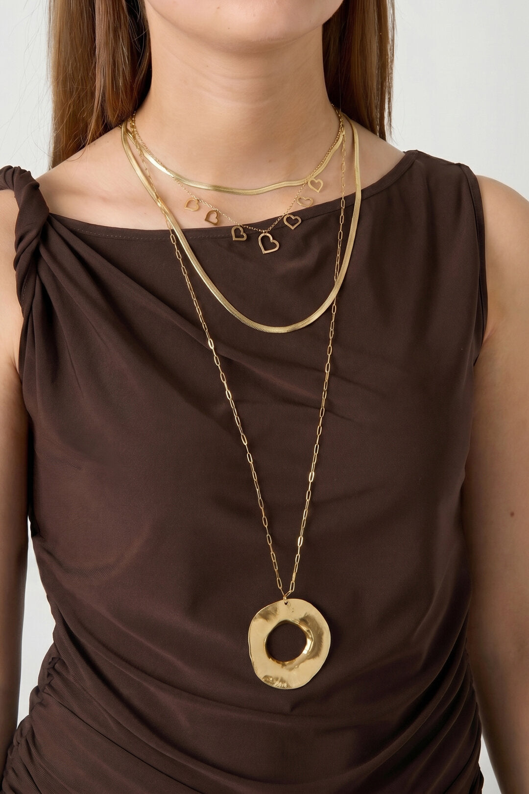 Ketting met statement hanger Aura