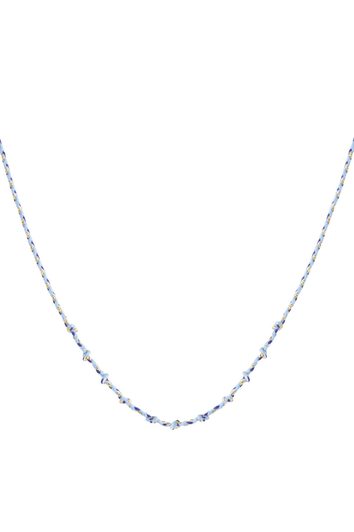 Katoenen swirl ketting DIY