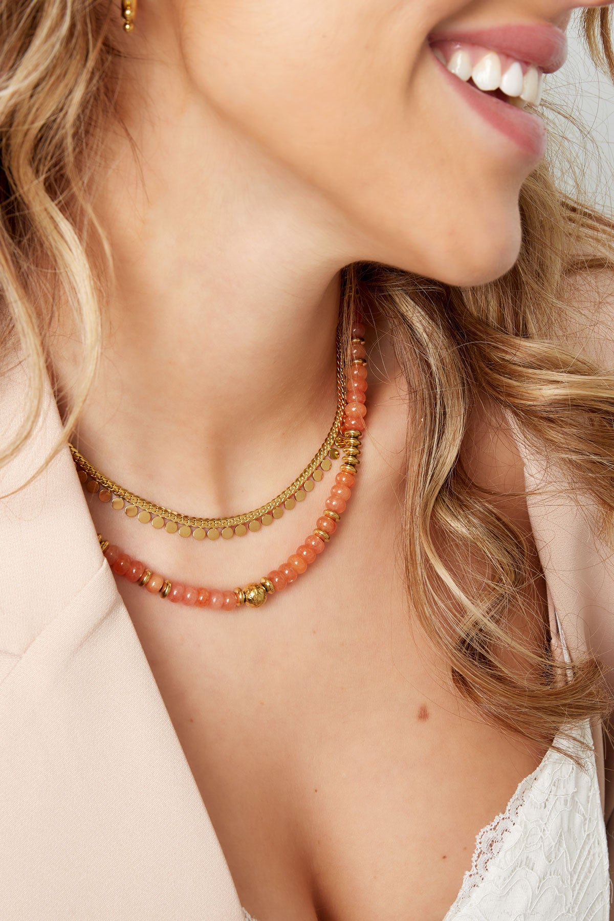 Ketting muntjes - Stainless Steel