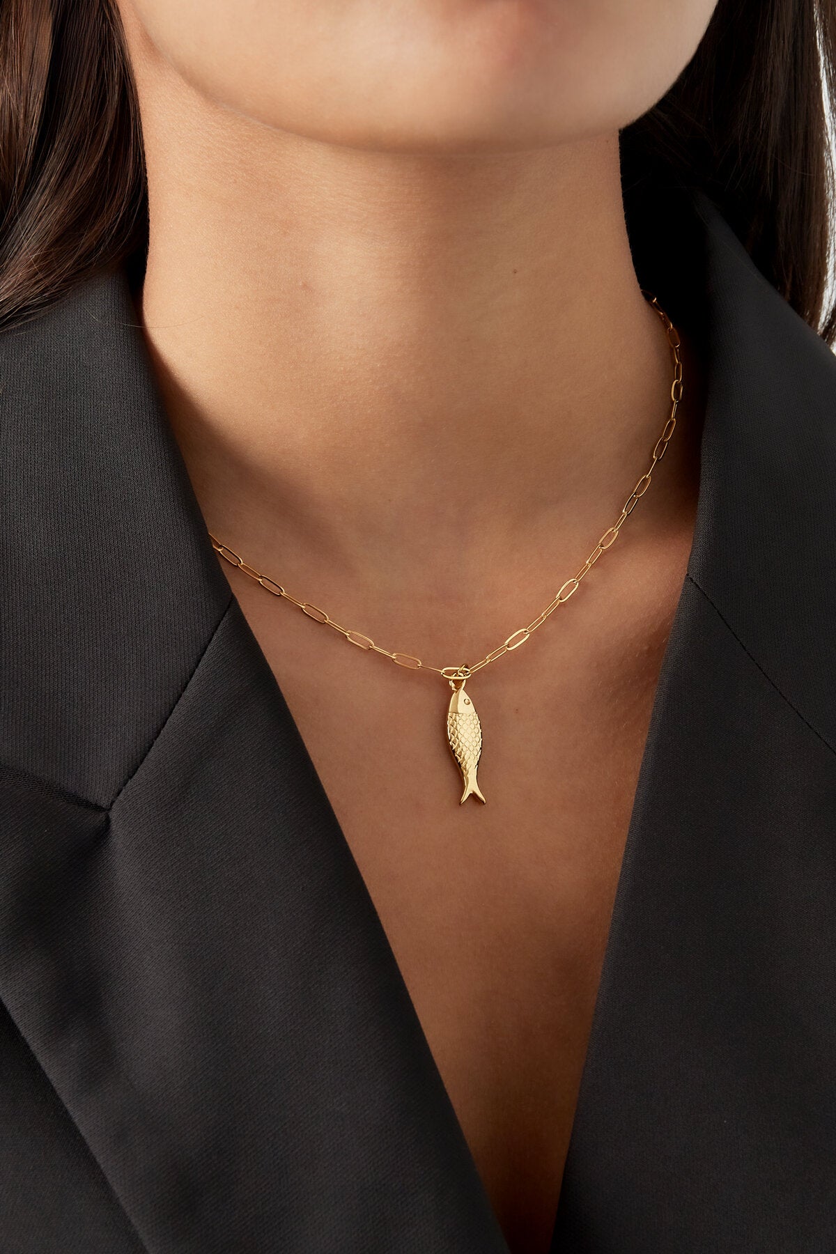 fish charm ketting