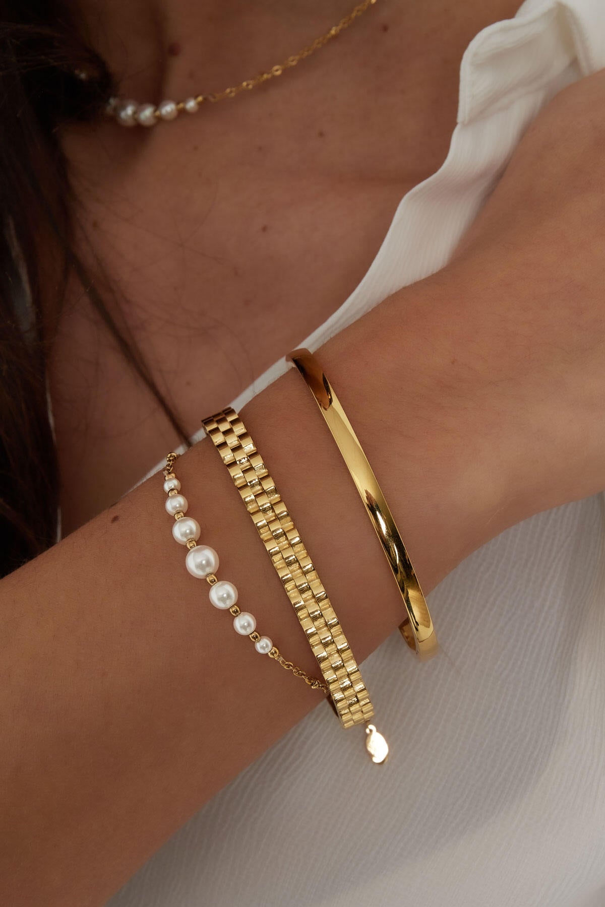 schakel bangle armband