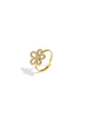Ring met belegde bloem