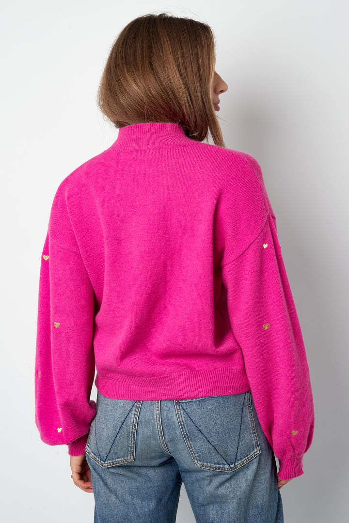 Acryl Gebreide Trui Casual Hart Patroon Herfst/Winter