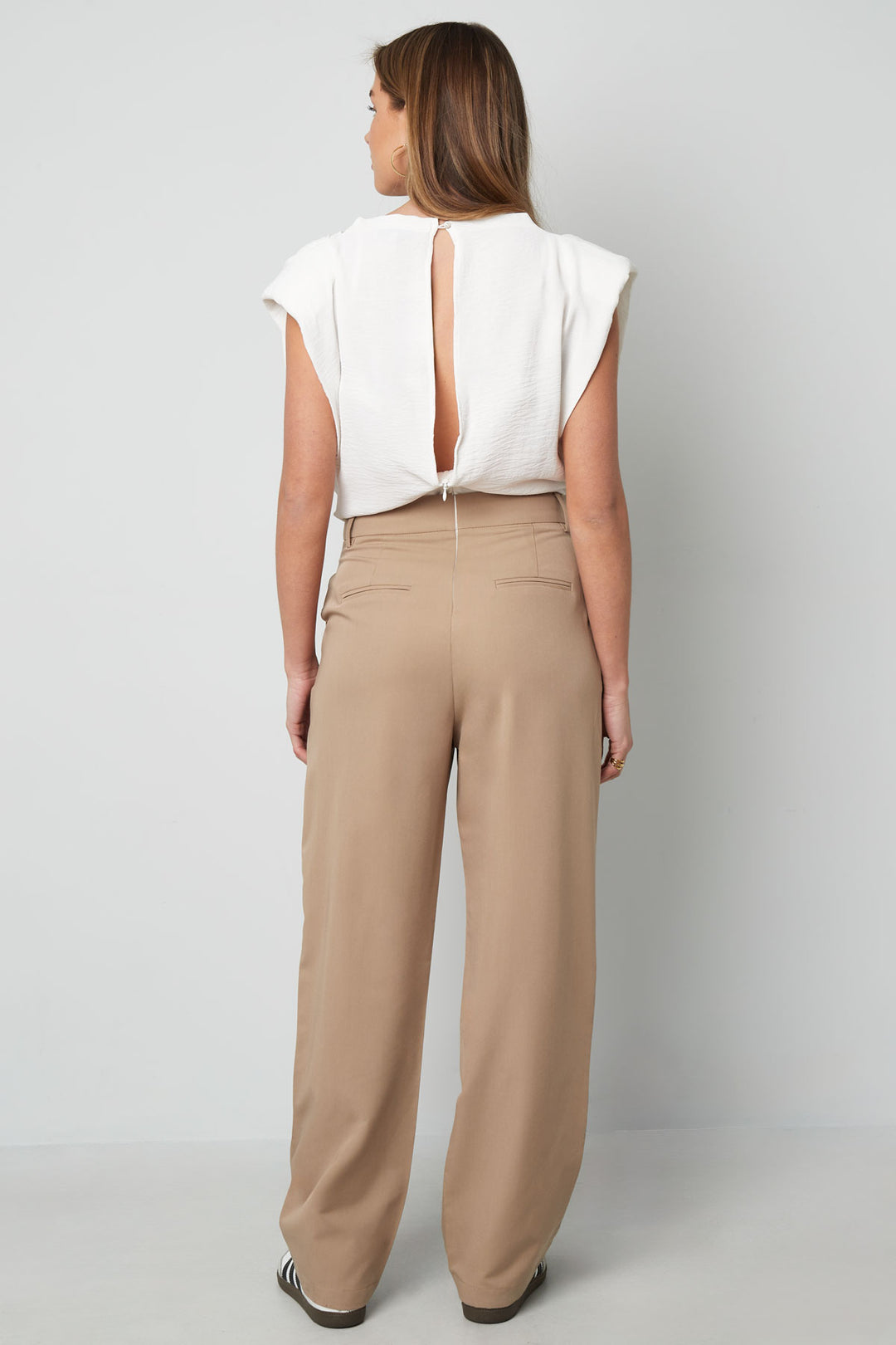 Cotton Blend Vrouwen Wide Leg Bodysuit Spring/Summer Comfort Fit