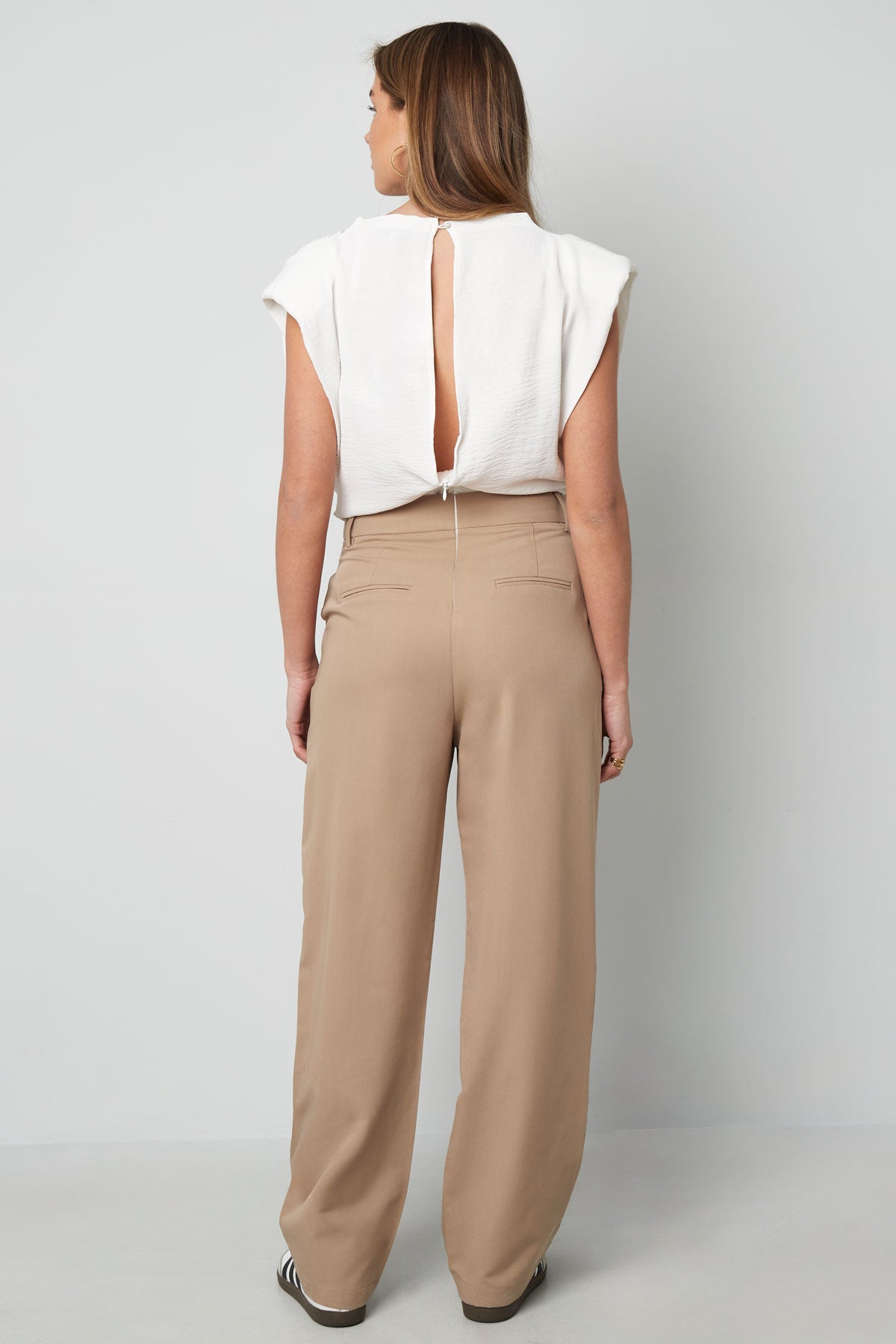 Cotton Blend Vrouwen Wide Leg Bodysuit Spring/Summer Comfort Fit