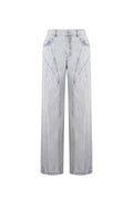Cotton Blend Jeansbroek Casual Straight Light Indigo