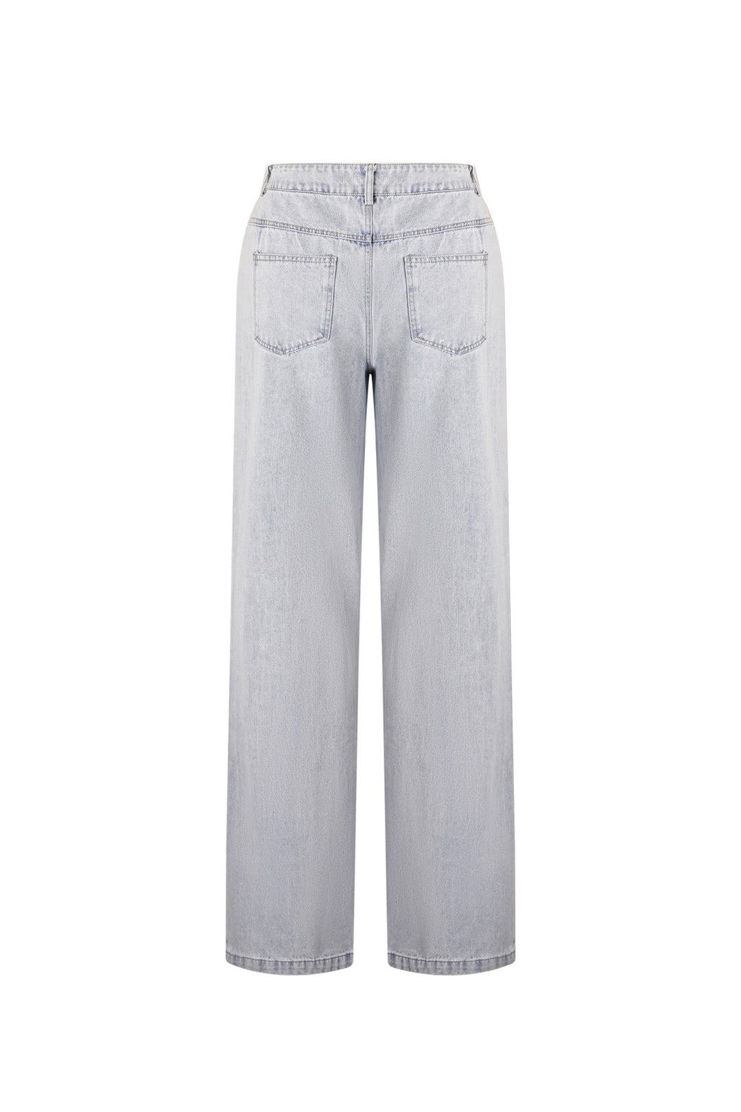 Cotton Blend Jeansbroek Casual Straight Light Indigo