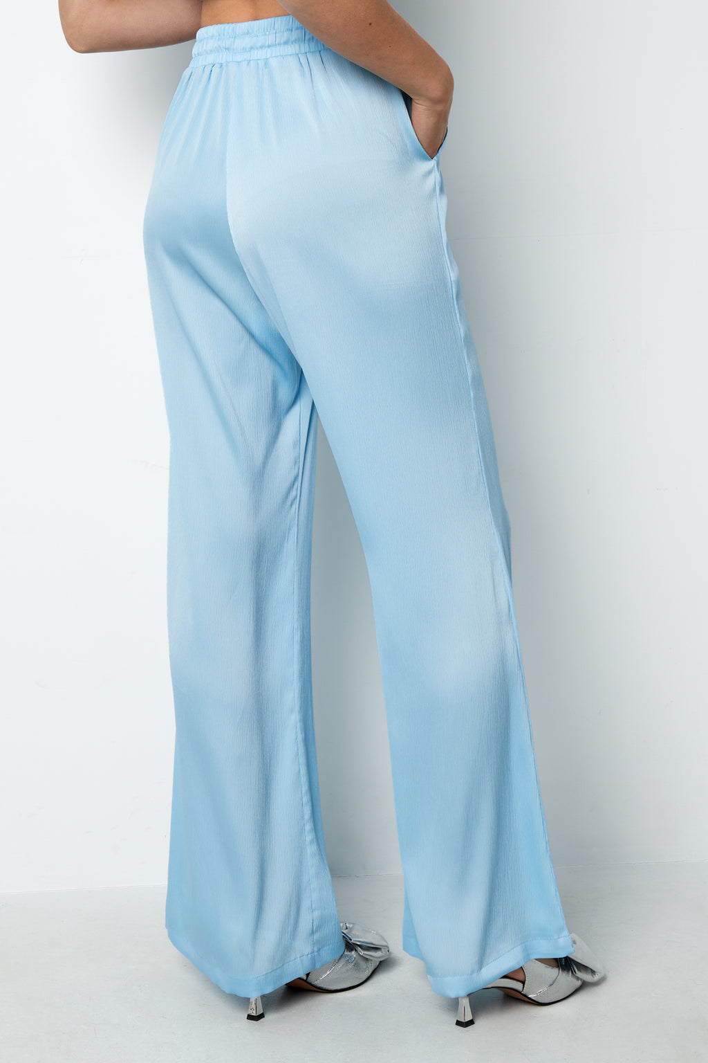 Geweven Polyester Vrouwen Rechte Broeken Casual Solide Kleur Lente/Zomer