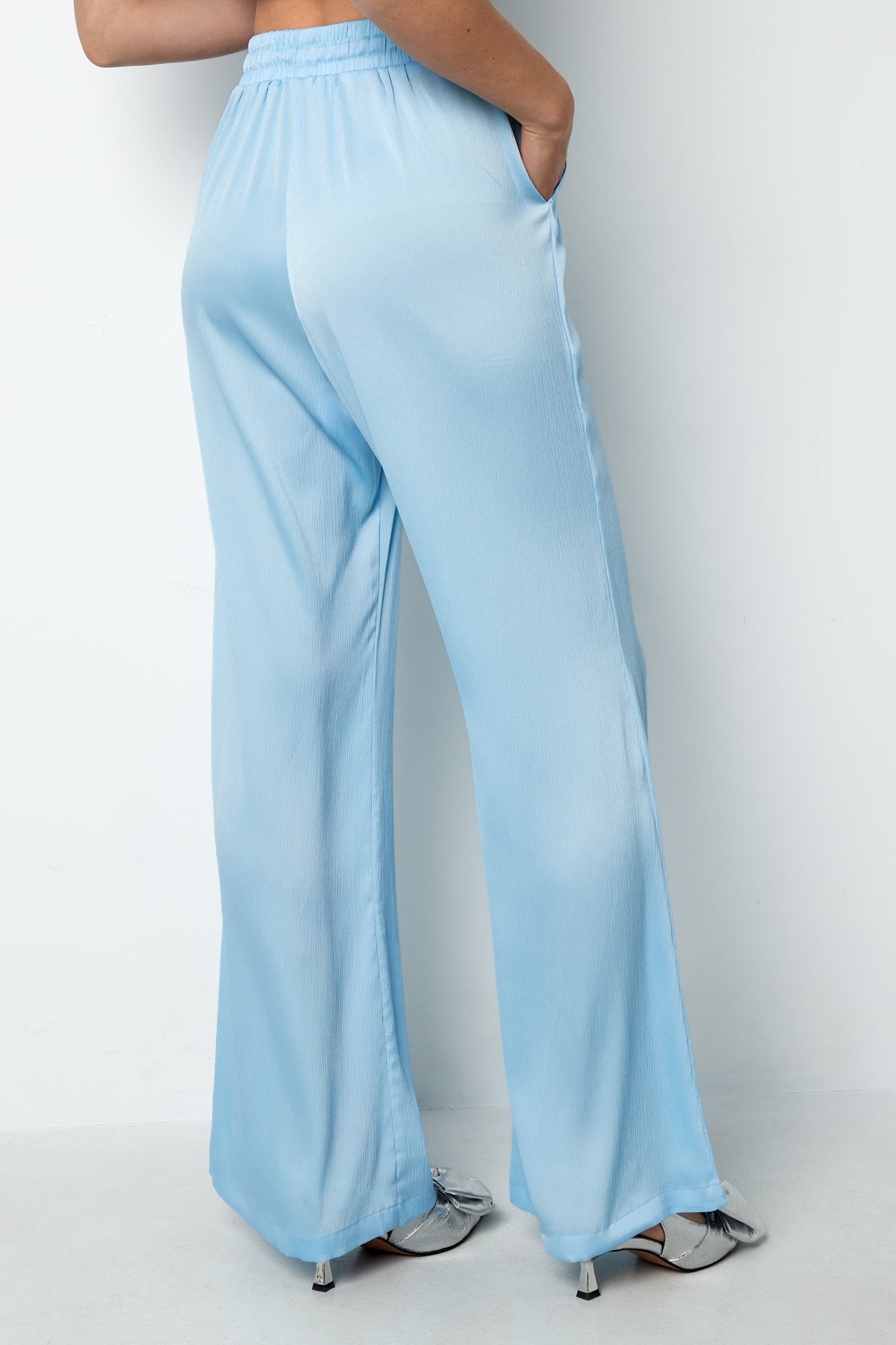 Geweven Polyester Vrouwen Rechte Broeken Casual Solide Kleur Lente/Zomer