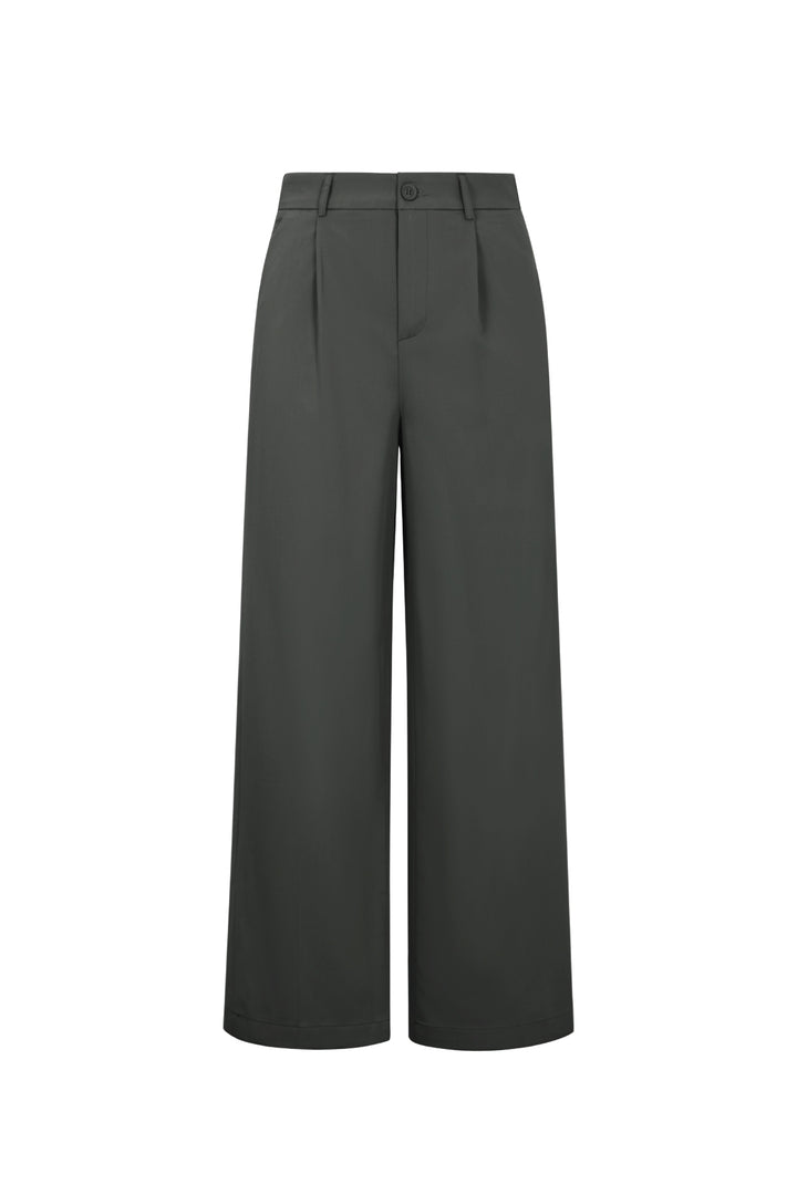 Geweven Polyestervezel Vrouwen Rechte Broek Casual Herfst/Winter