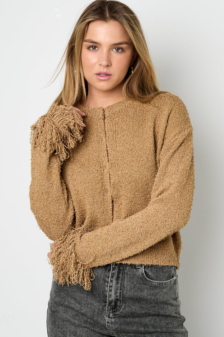 Gebreide Polyestervezel Vrouwen Cardigan Casual Solide Kleur Herfst/Winter