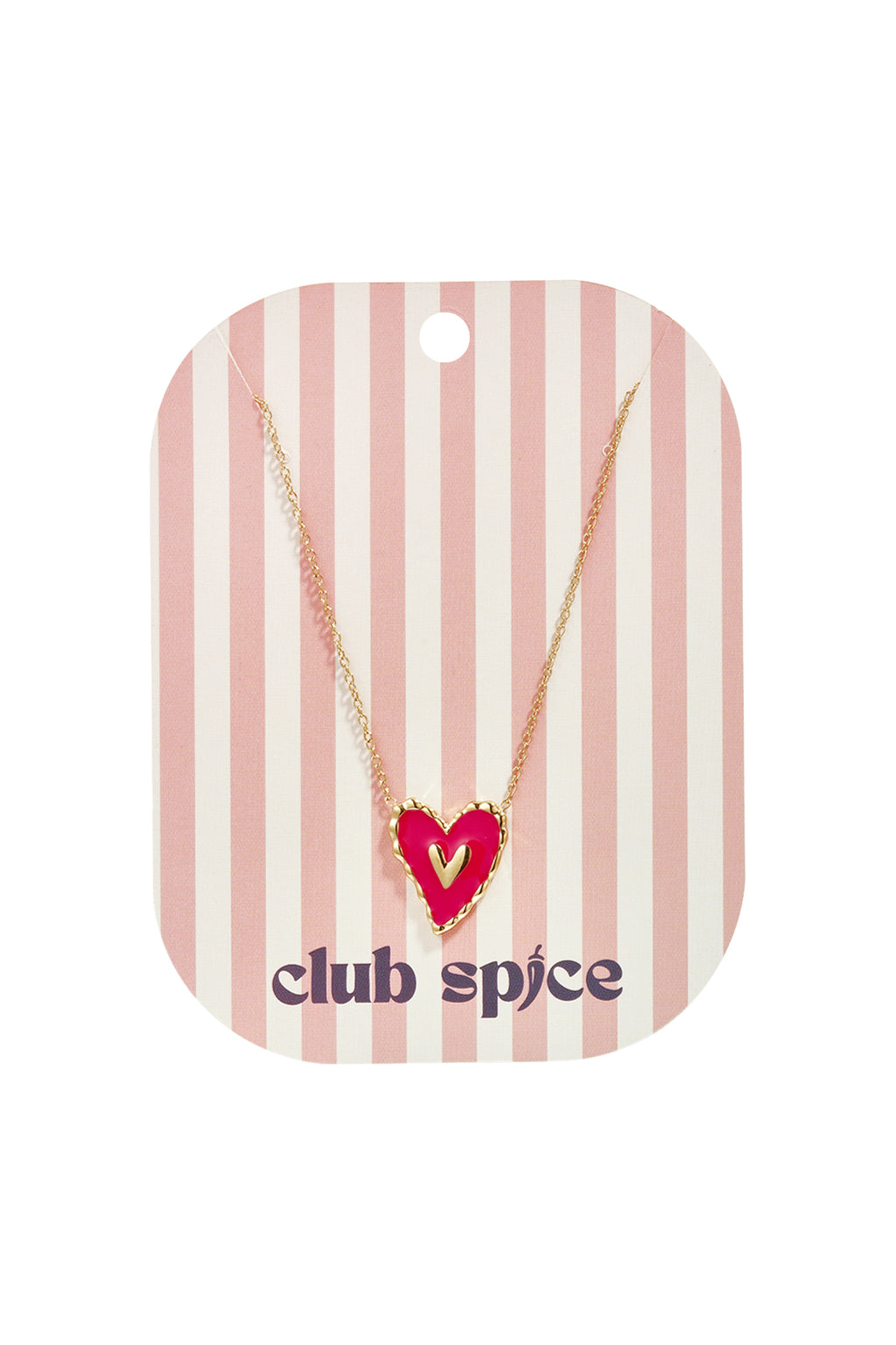 Ketting met hangend rood hart
