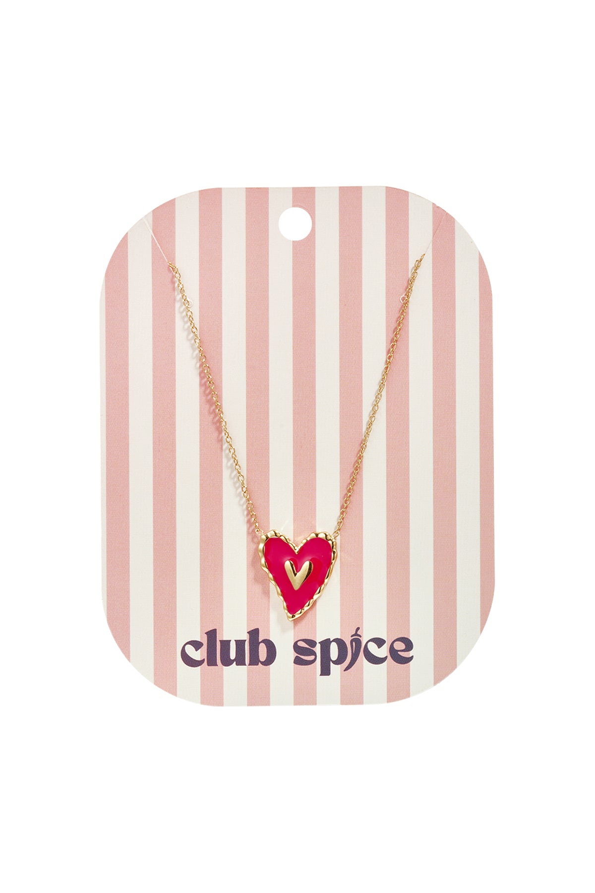 Ketting met hangend rood hart