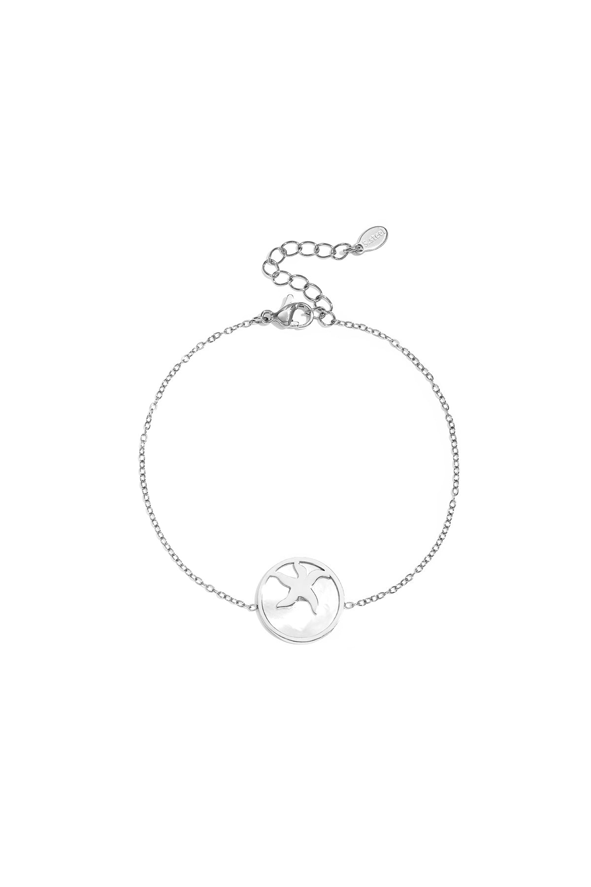 Armband met zeester in cirkel