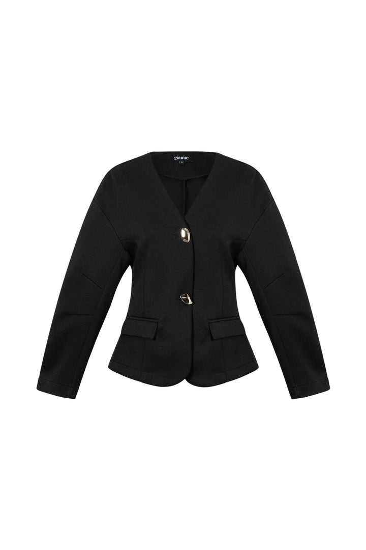 Geweven Polyestervezel Damespakset Elegante Solide Kleur Herfst/Winter