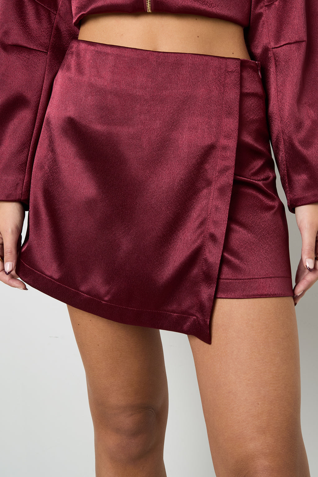 Geweven Polyestervezel Vrouwen Pantskirt Casual Eenvoudige Kleur Herfst/Winter