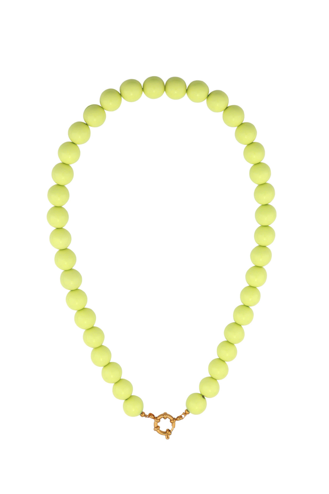 Ketting met kralen en frontsluiting-12mm