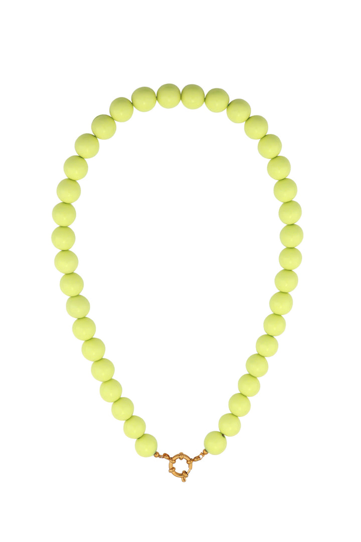 Ketting met kralen en frontsluiting-12mm