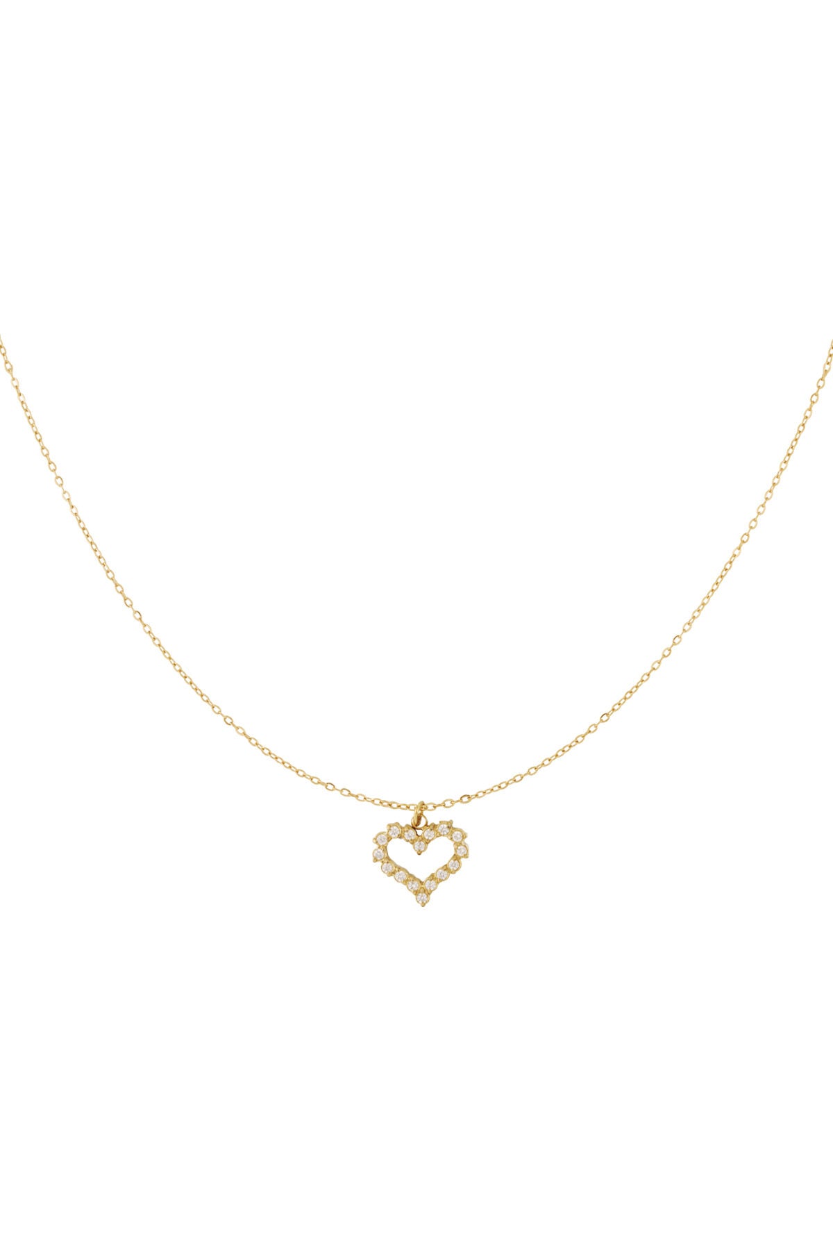Ketting strass hartje