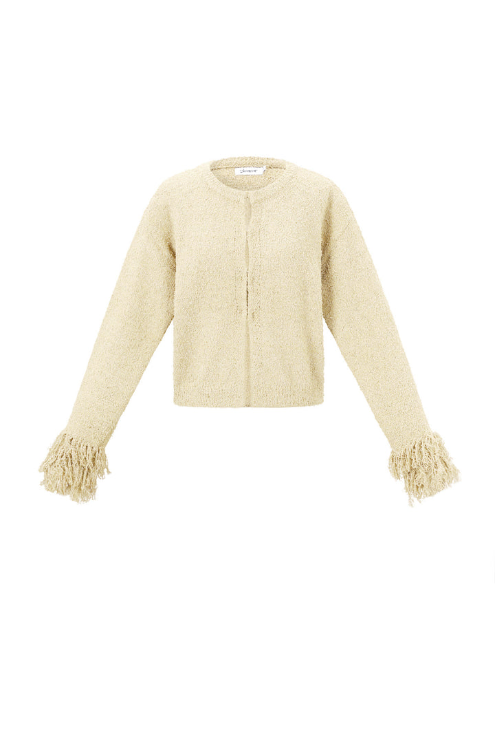 Gebreide Polyestervezel Vrouwen Cardigan Casual Solide Kleur Herfst/Winter