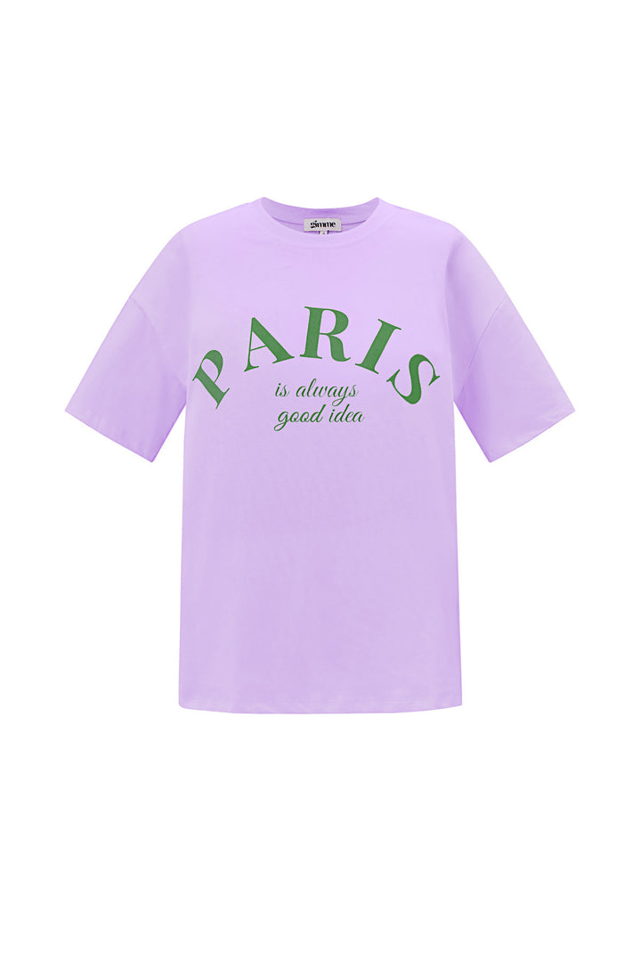 Cotton Vrouwen T-shirt Casual Letters