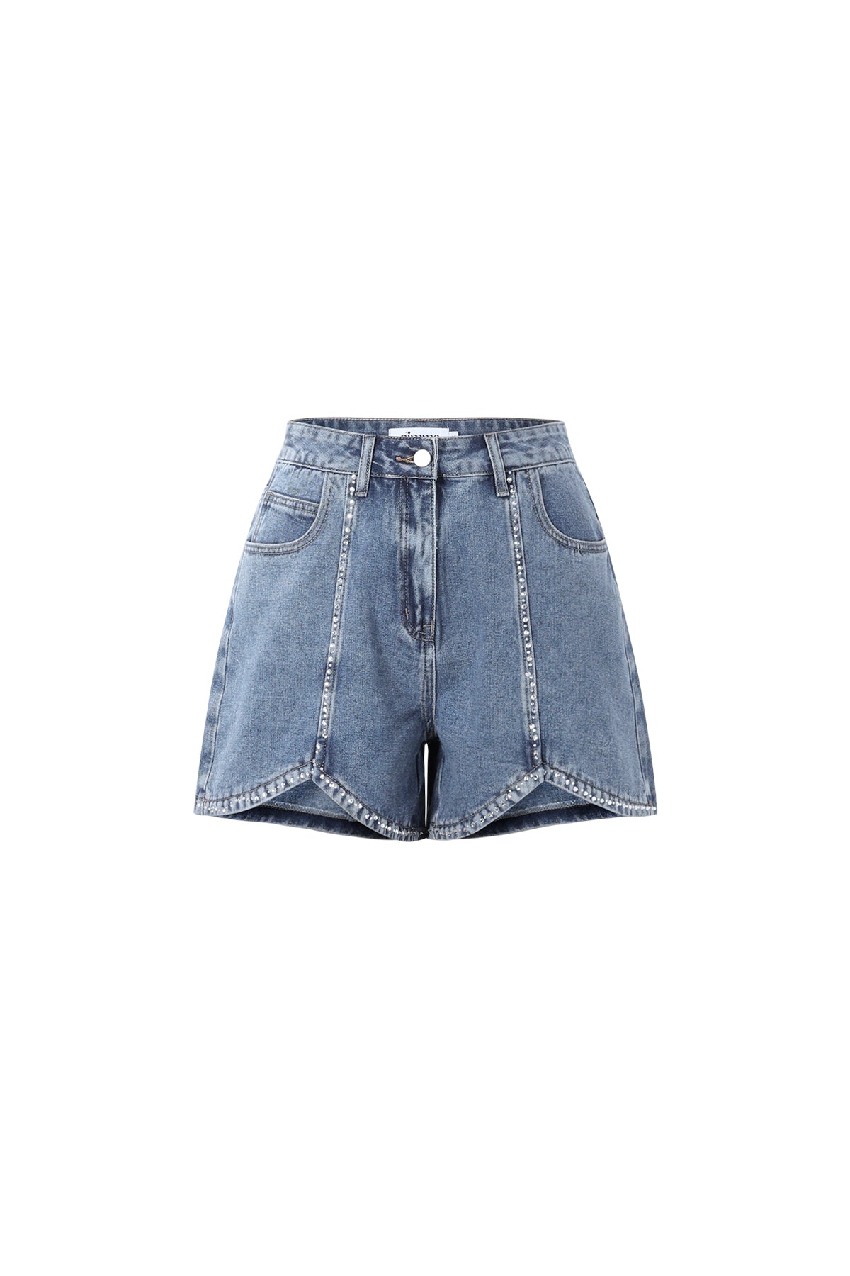 Strass Denim Short