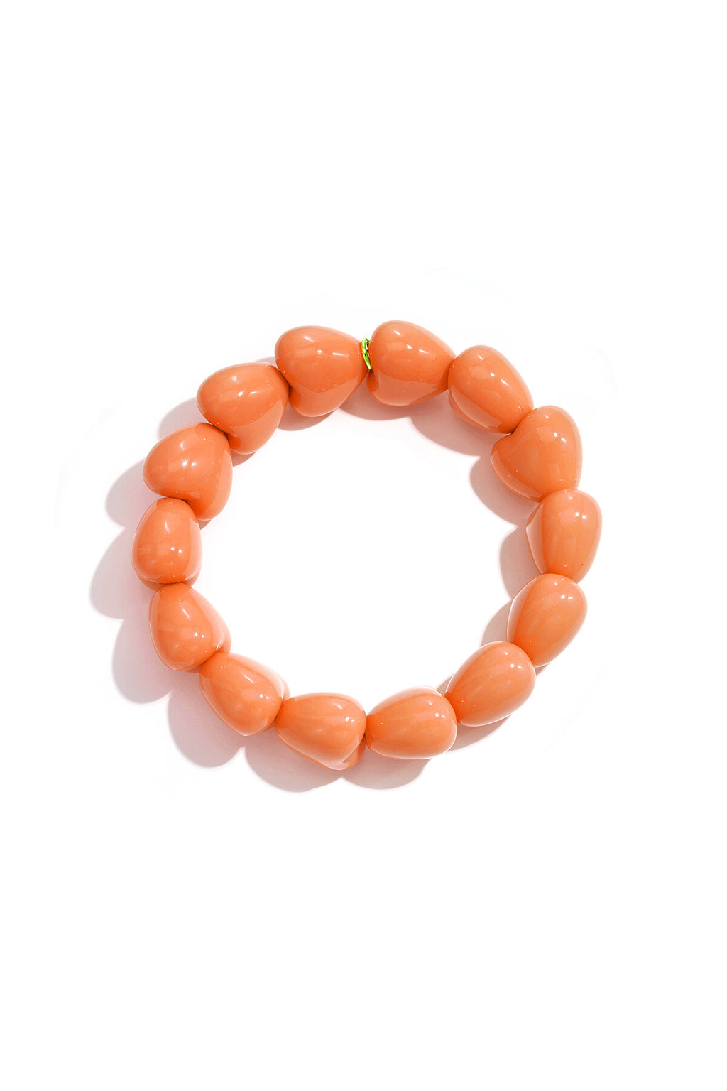 Armbandje met 14 kleine hartjes