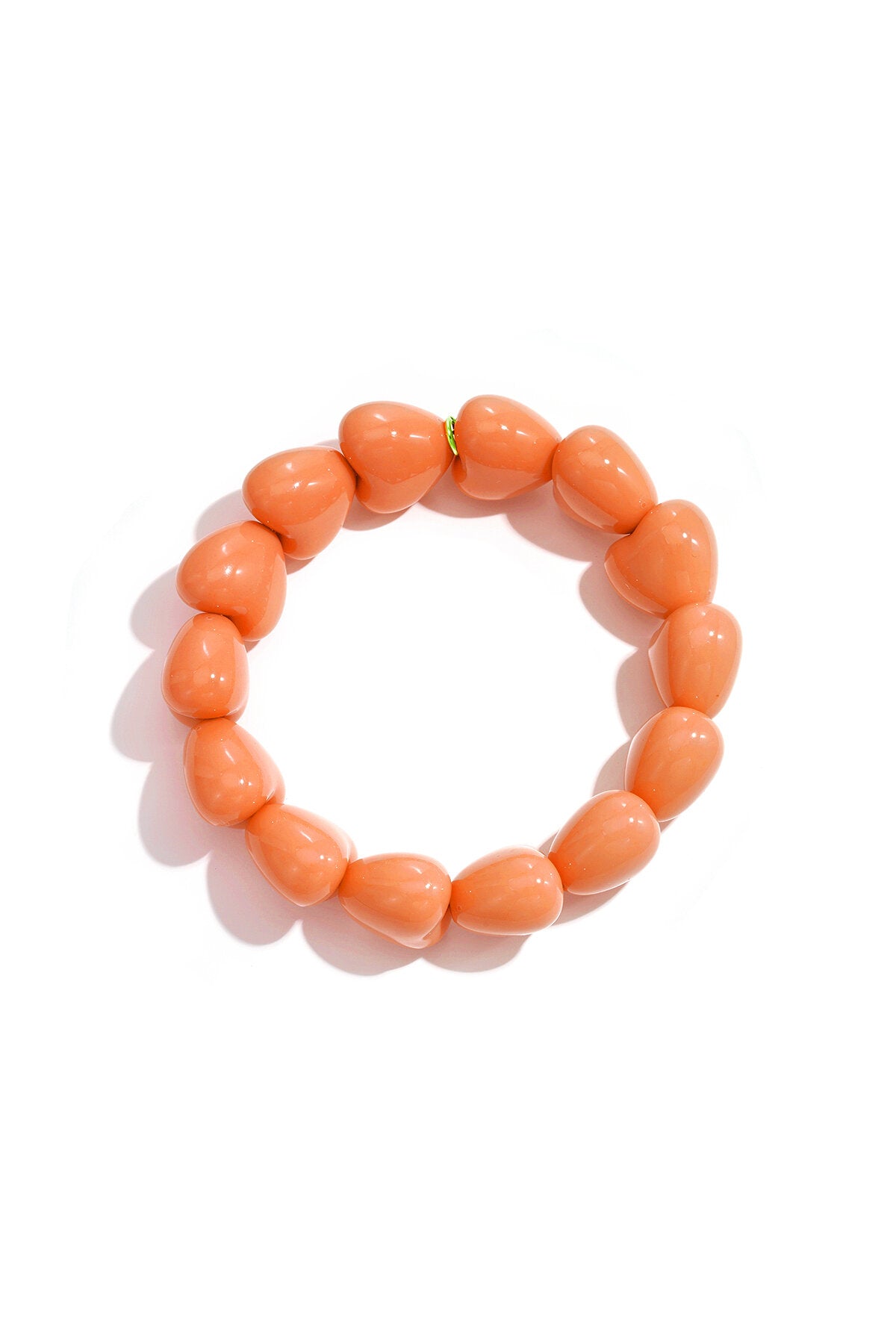 Armbandje met 14 kleine hartjes