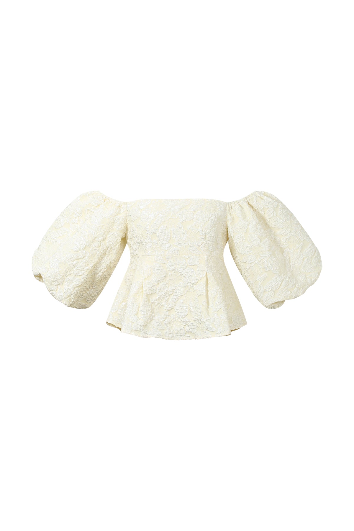 pof mouw top met textuur