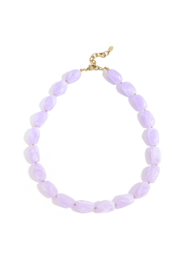 Ketting met organische kralen