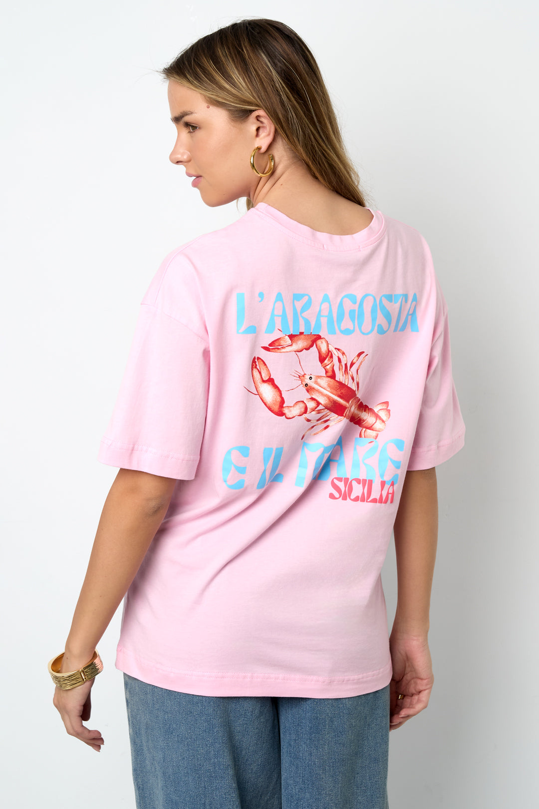 Katoen Gebreide Vrouwen T-shirt Casual Dierenprint