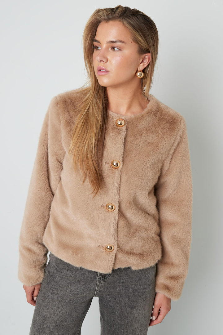 Woven Polyester Fiber Vrouwen Jas Elegant Solid Color Fall/Winter