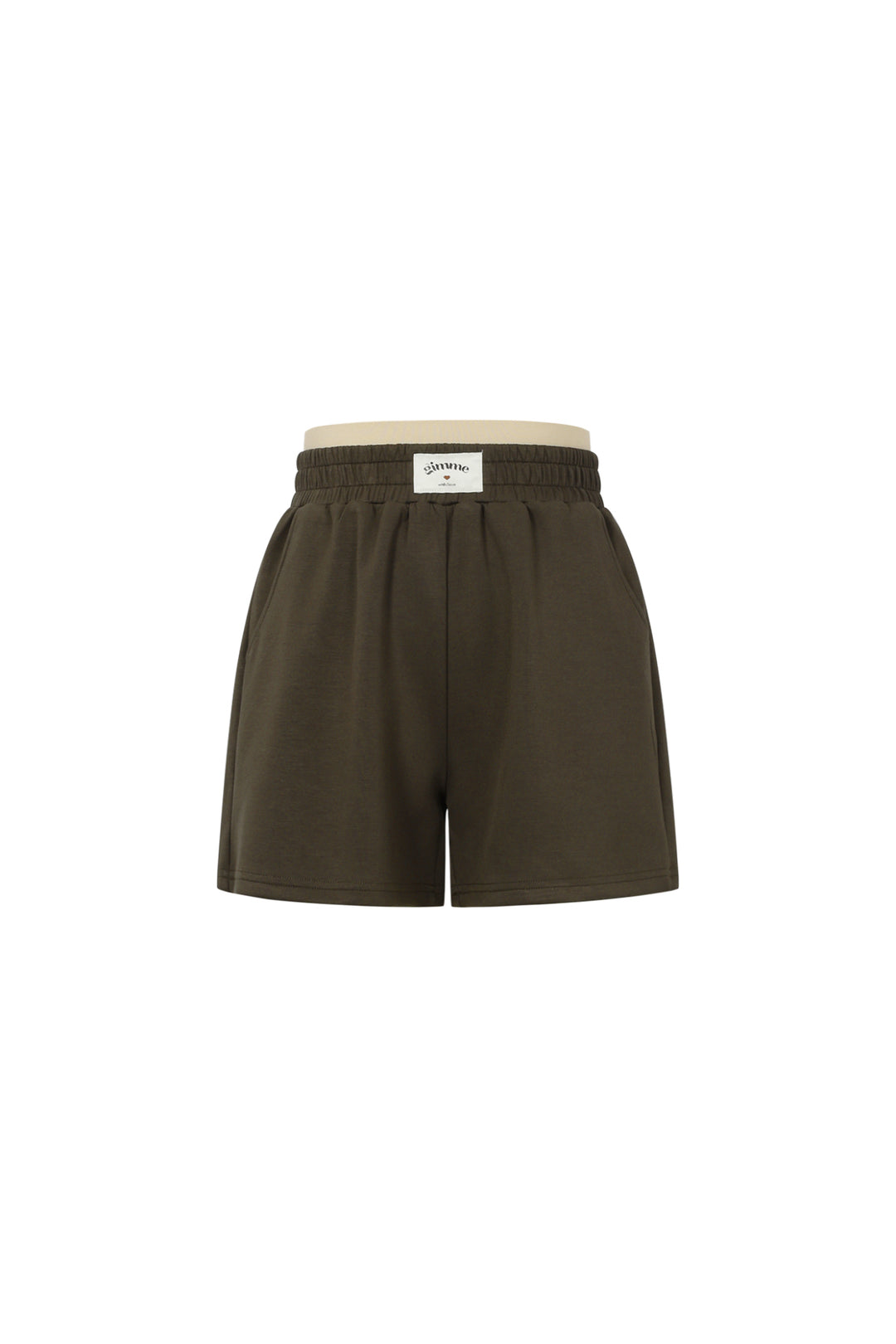Gebreide Polyestervezel Vrouwen Casual Shorts Sporty Solide Kleur