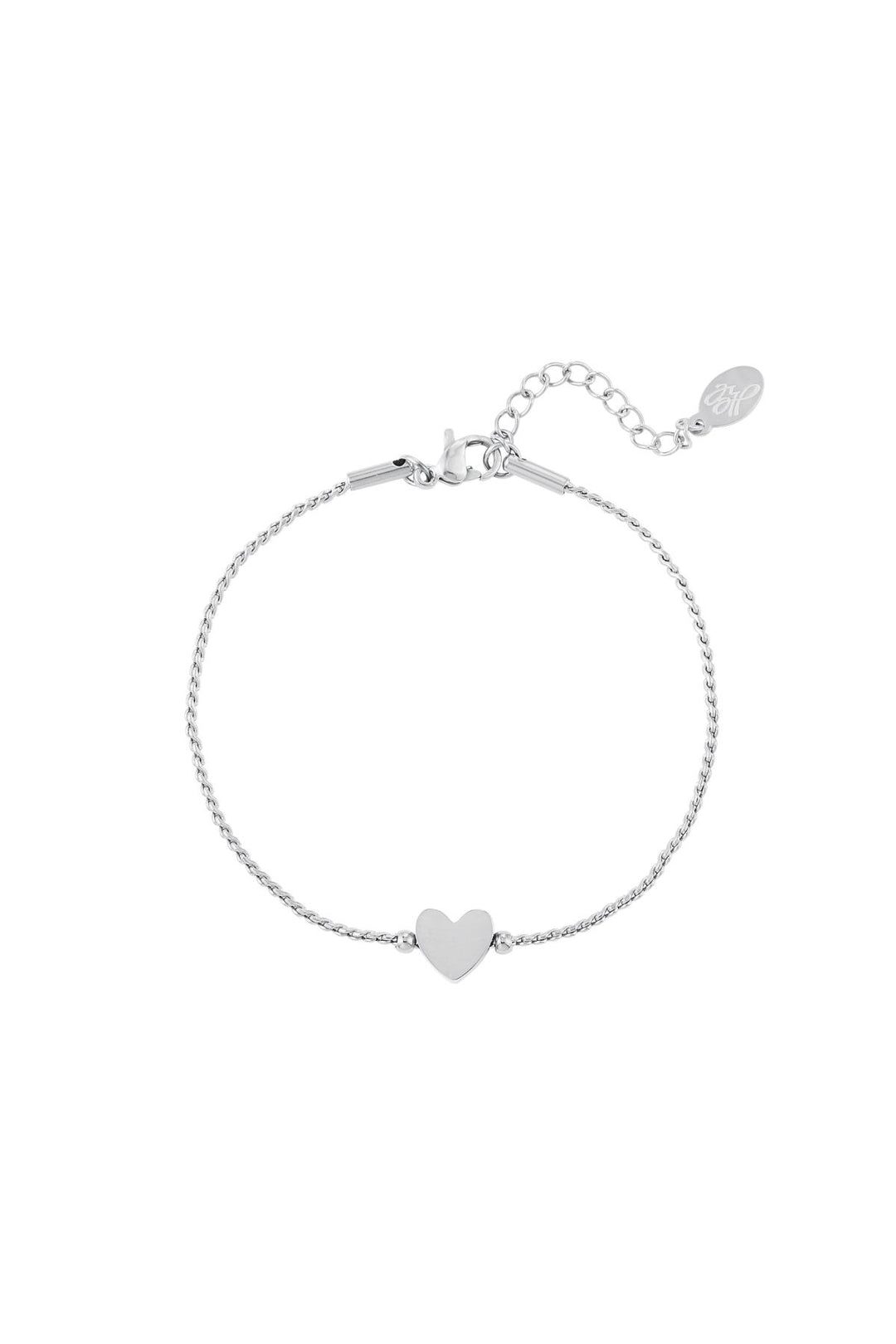 Roestvrij stalen armband hart Goud kleur Stainless Steel