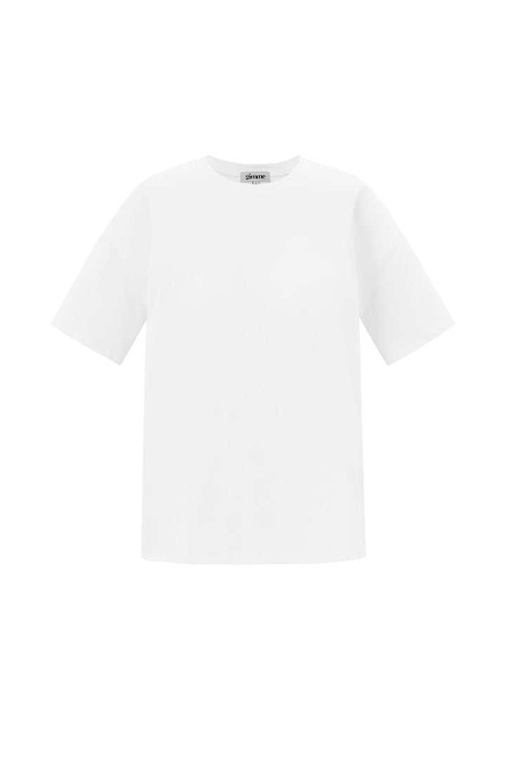 Katoen Gebreide Vrouwen T-shirt Casual Dierenprint