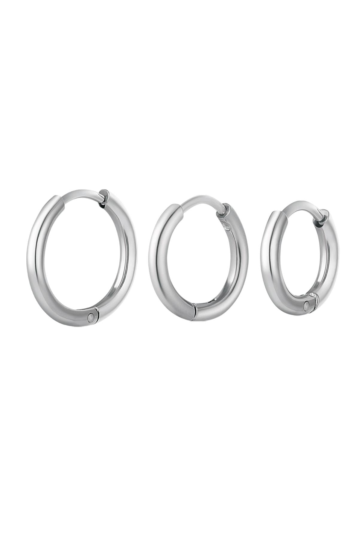 Creolen set 3 hoop oorbellen