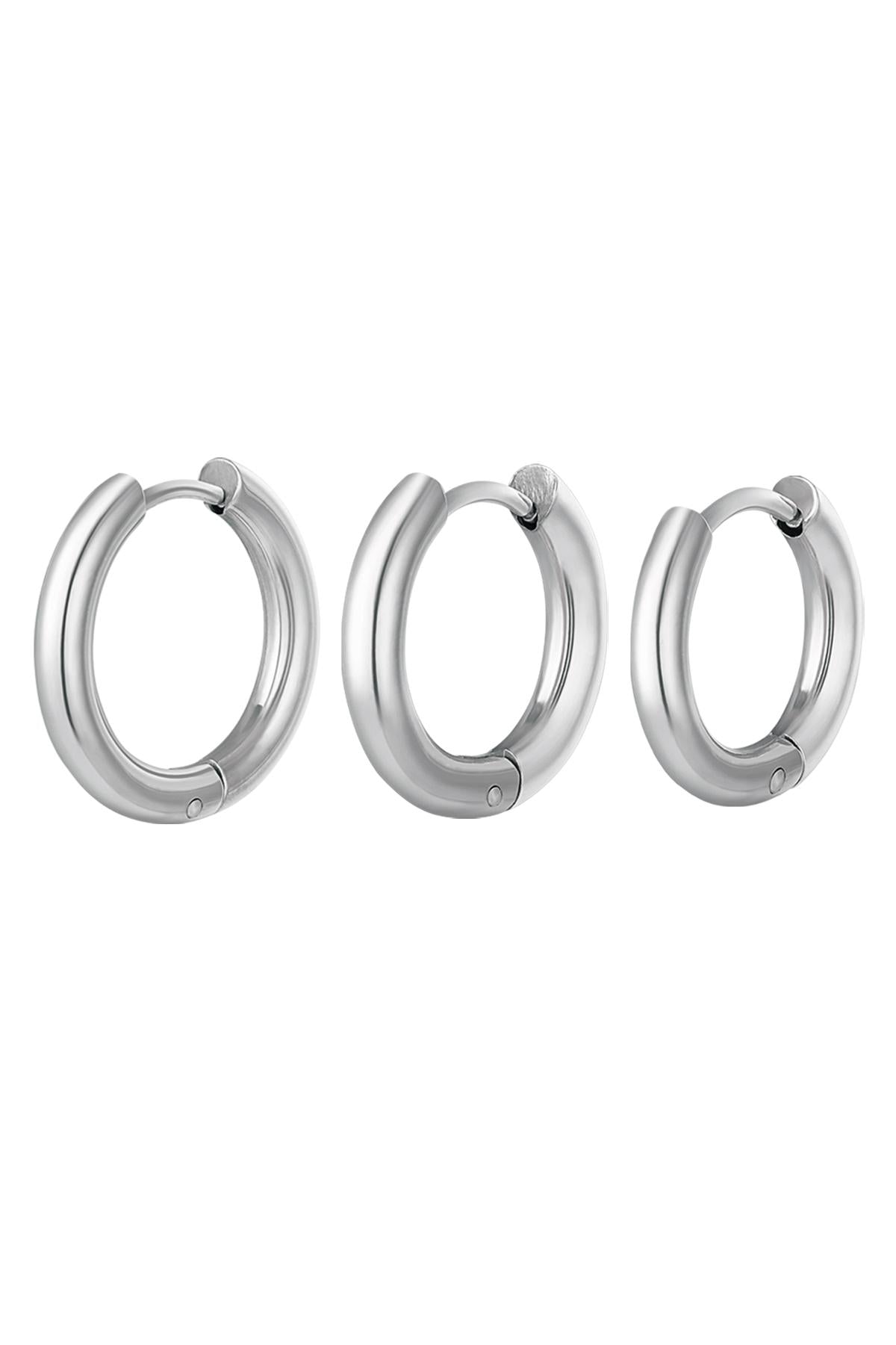 Creolen set 3 hoop oorbellen
