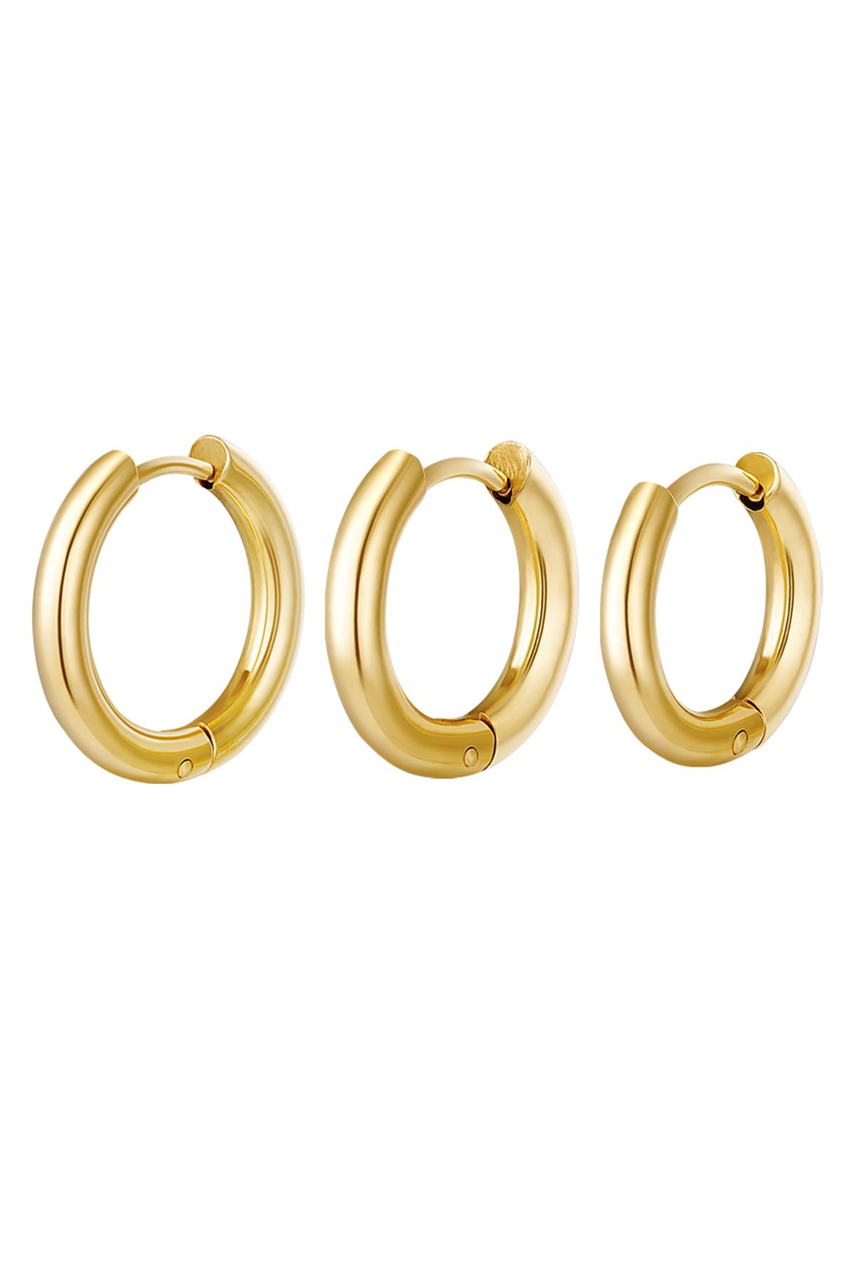 Creolen set 3 hoop oorbellen