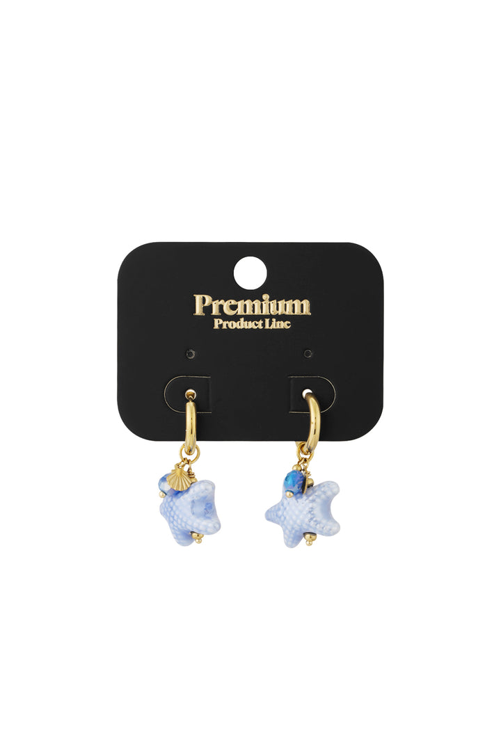 starry oorbellen - blauw & 
