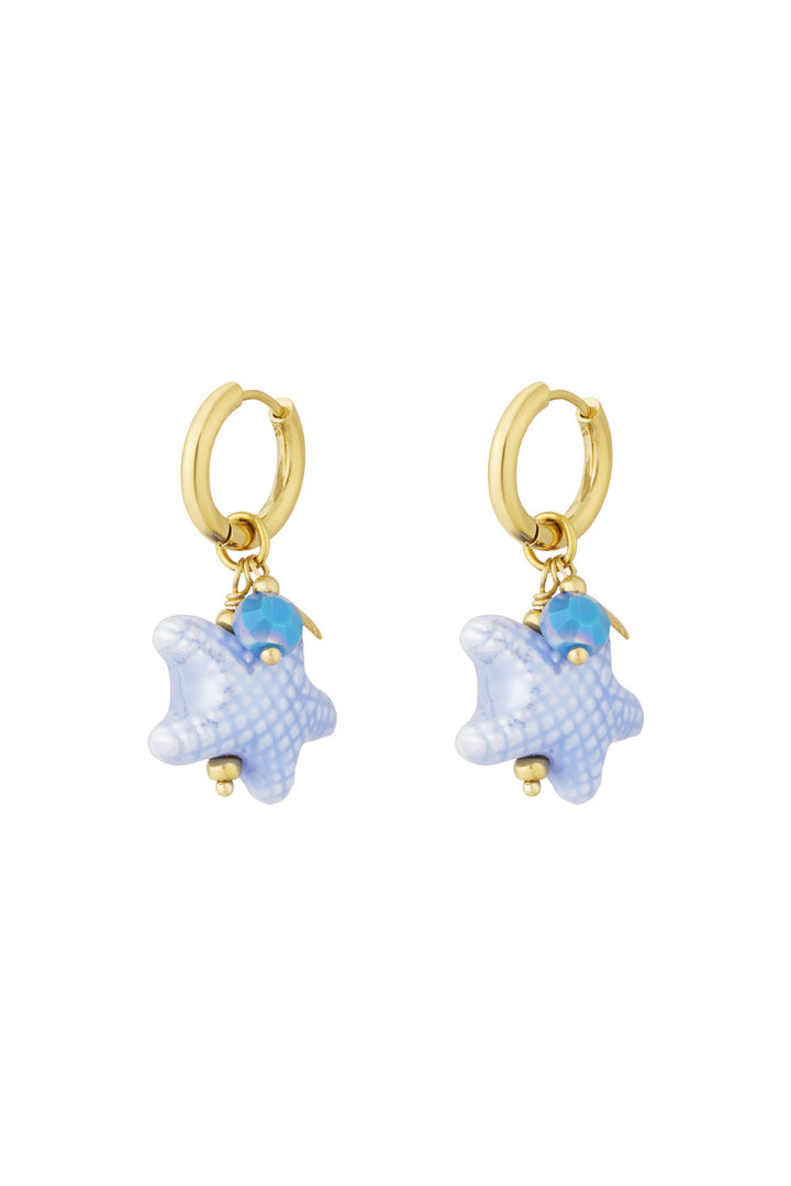 starry oorbellen - blauw & 