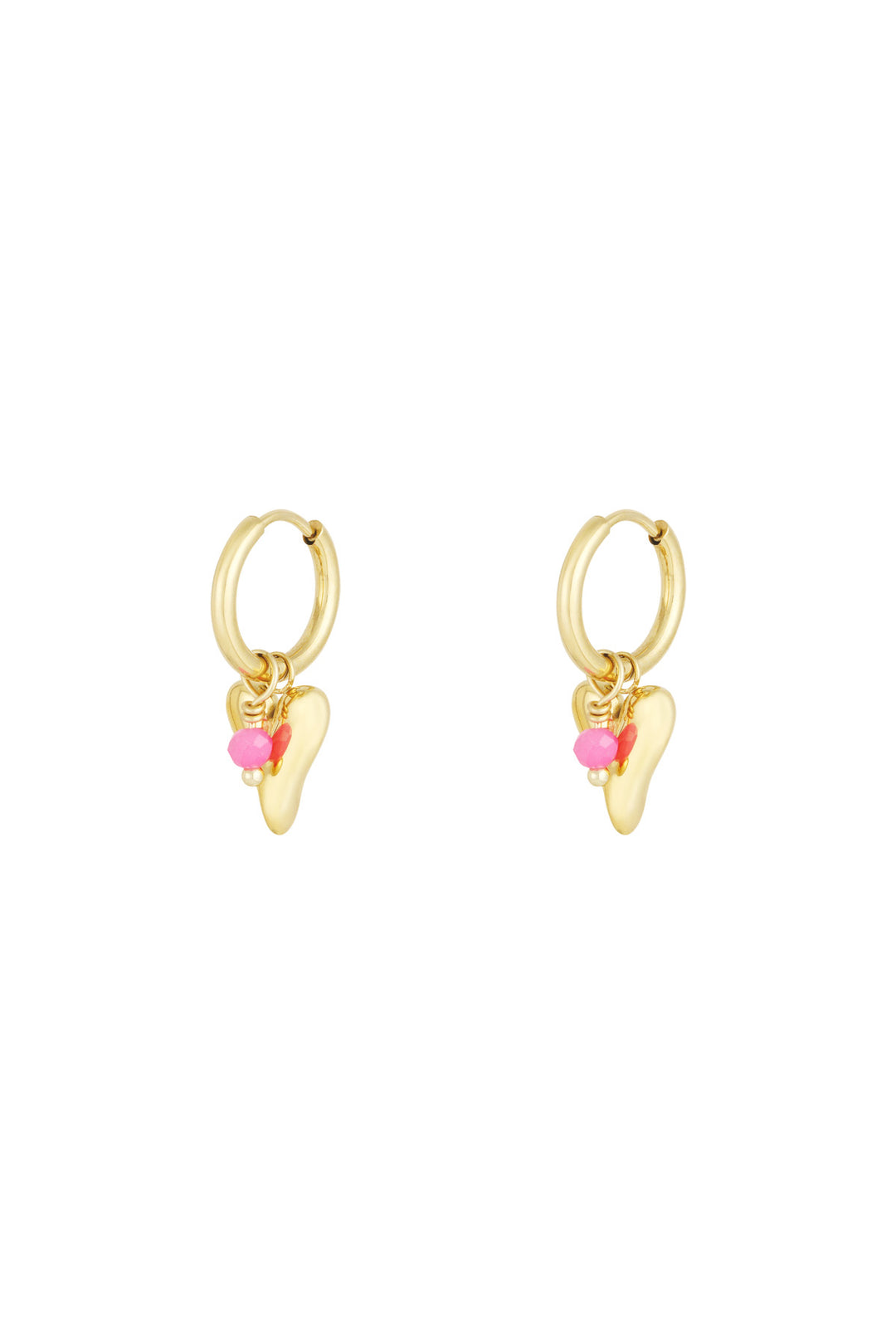 vivid heart oorbellen