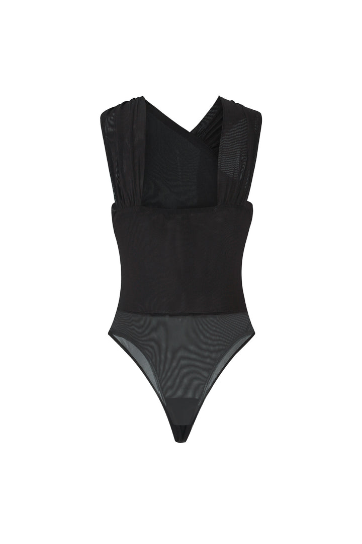 Spandex Bodyshaper Bodysuit Een-Schouder Ontwerp Contour Fit