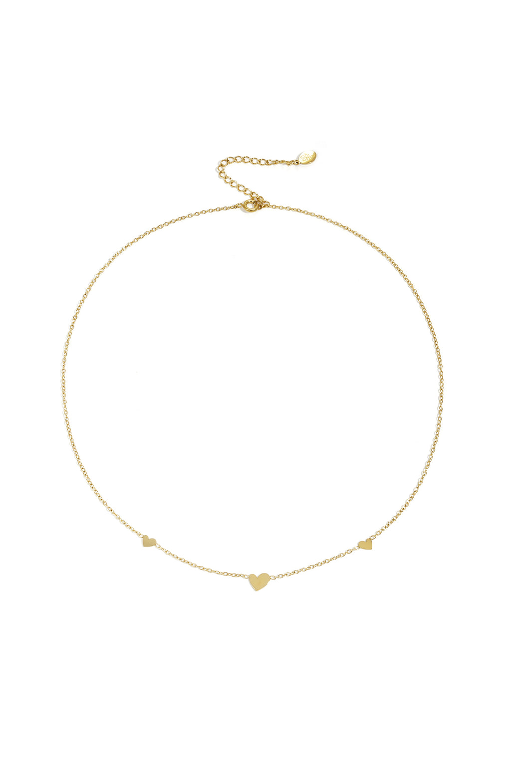 klasssieke ketting met hartjes