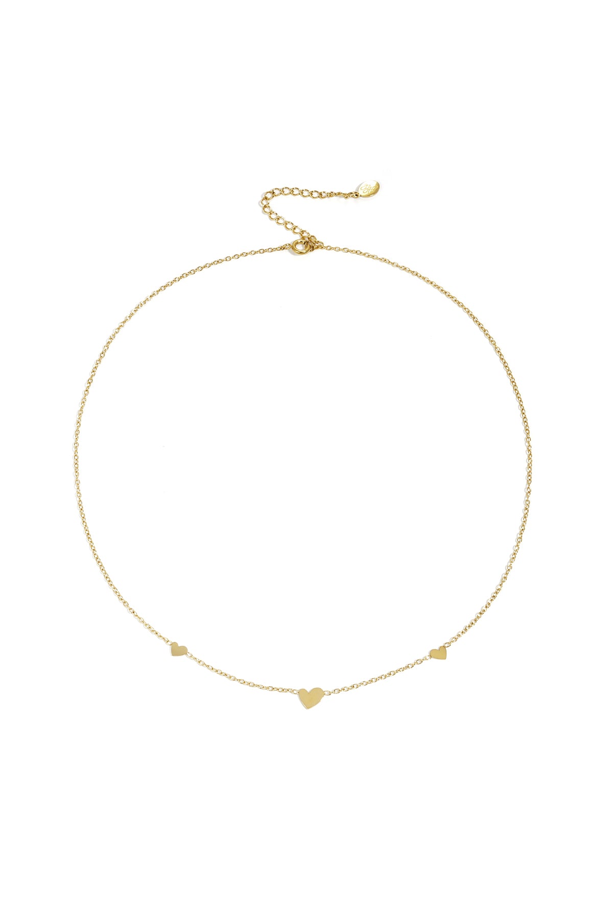 klasssieke ketting met hartjes