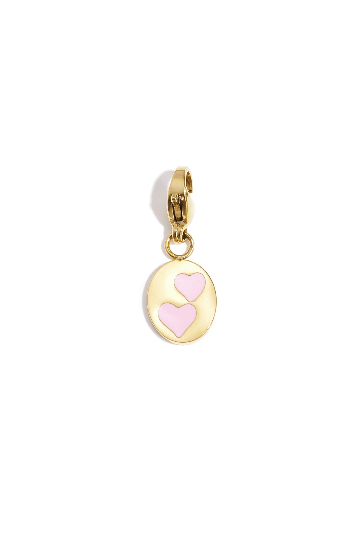 Sieraden bedel munt met hartjes DIY