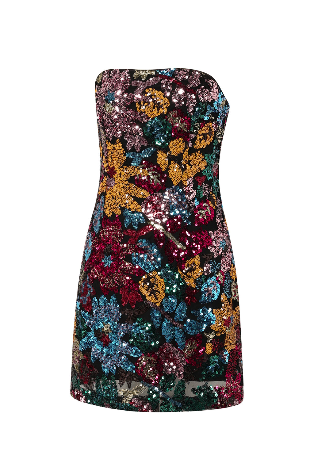 Strapless jurk voor een tropische avond