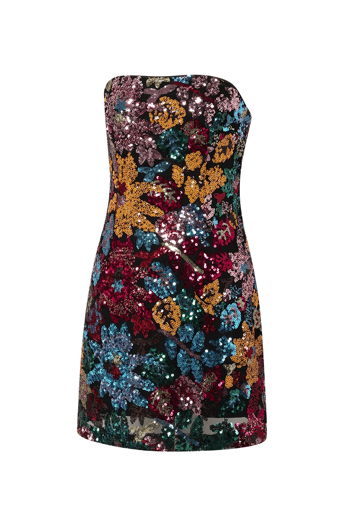 Strapless jurk voor een tropische avond