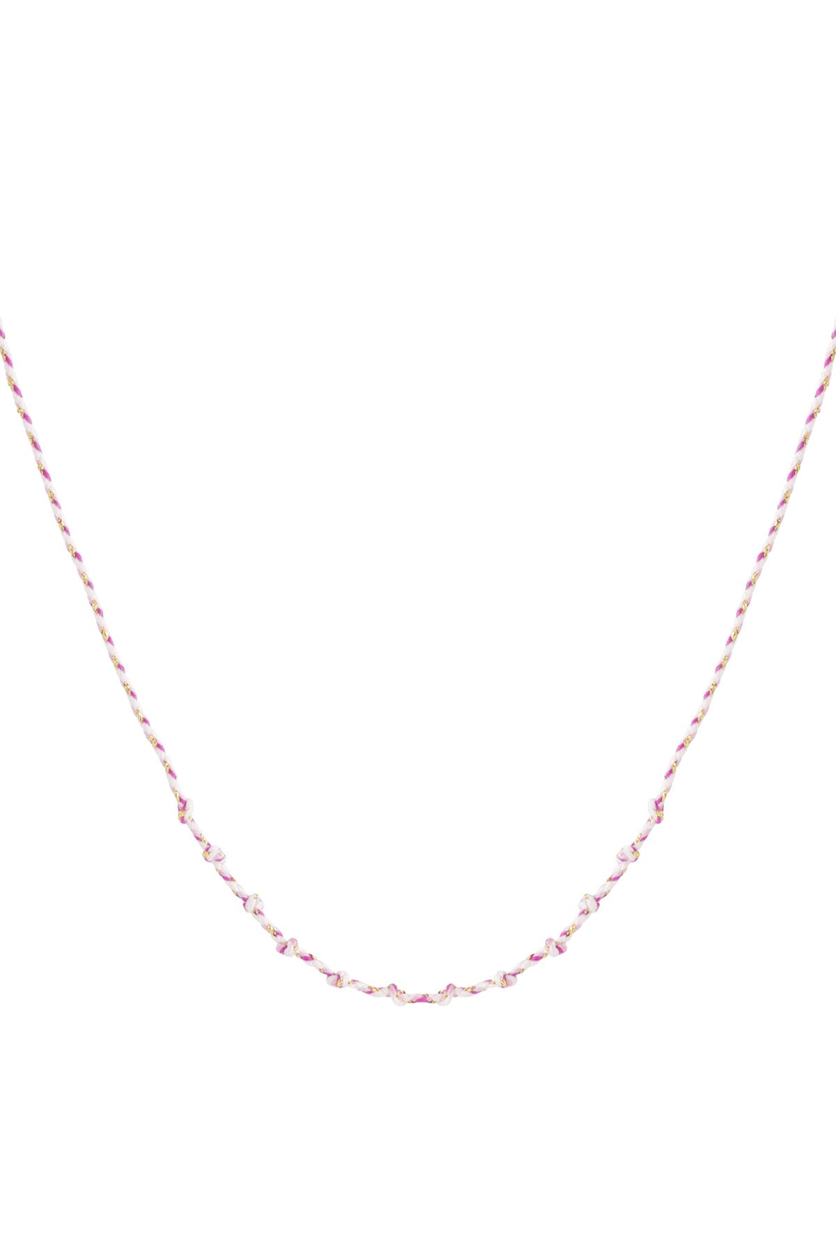 Katoenen swirl ketting DIY