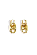 Oorbellen met knop detail