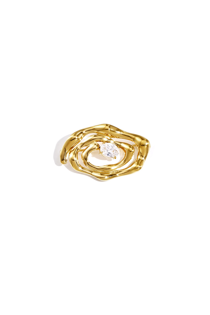 Hypnose broche met steentje